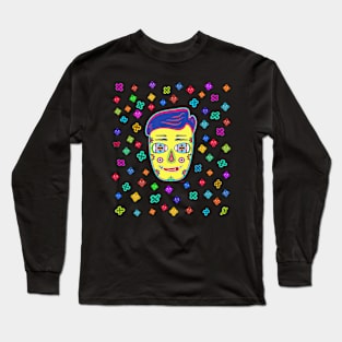 Ricky w/ shapes Long Sleeve T-Shirt